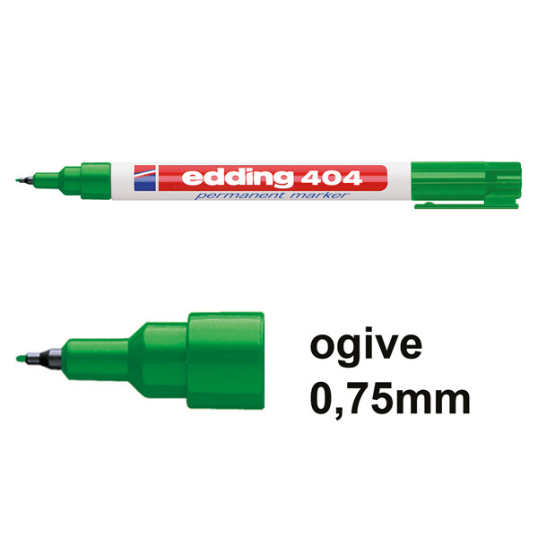 Edding 404 marqueur permanent (0,75 mm - ogive) - vert 4-404004 200830 - 1