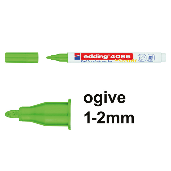 Edding 4085 marqueur craie (1 - 2 mm ogive) - vert métallique 4-4085074 240107 - 1