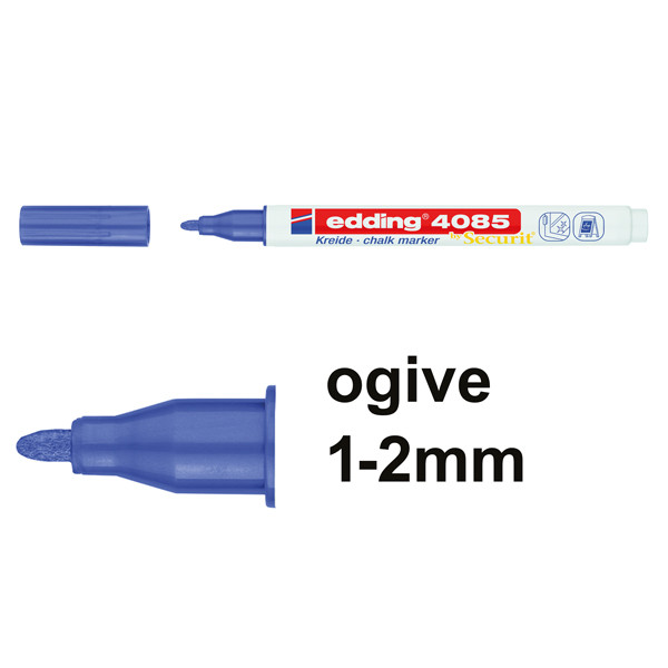 Edding 4085 marqueur craie (1 - 2 mm ogive) - violet métallique 4-4085078 240108 - 1