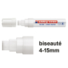 Edding 4090 marqueur craie liquide (4 - 15 mm biseauté) - blanc