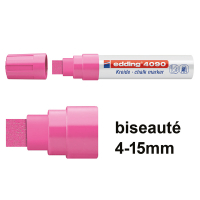 Edding 4090 marqueur craie liquide (4 - 15 mm biseauté) - rose fluo 4-4090069 200896