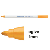 Edding 4600 marqueur textile (1 mm ogive) - orange fluo