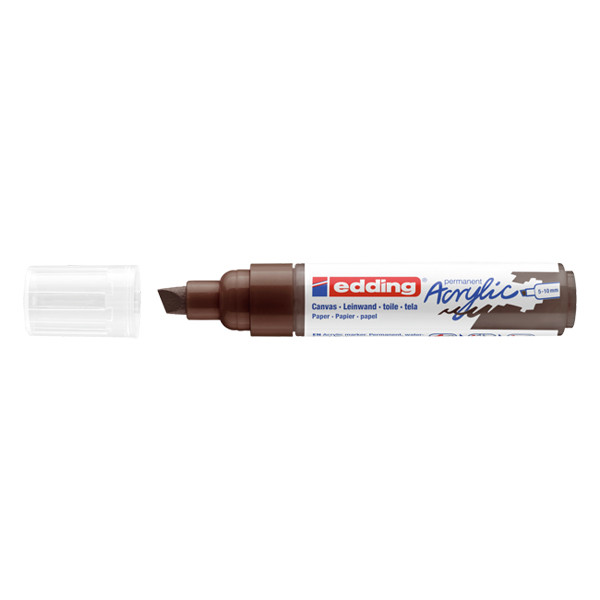 Edding 5000 marqueur acrylique (5 - 10 mm biseautée) - chocolat 4-5000907 240142 - 1
