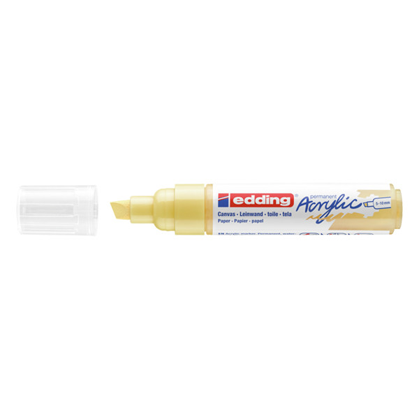 Edding 5000 marqueur acrylique (5 - 10 mm biseautée) - jaune pastel 4-5000915 240145 - 1