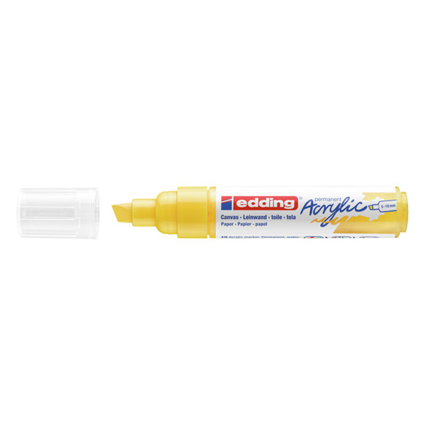 Edding 5000 marqueur acrylique (5 - 10 mm biseautée) - jaune trafic 4-5000905 240140 - 1