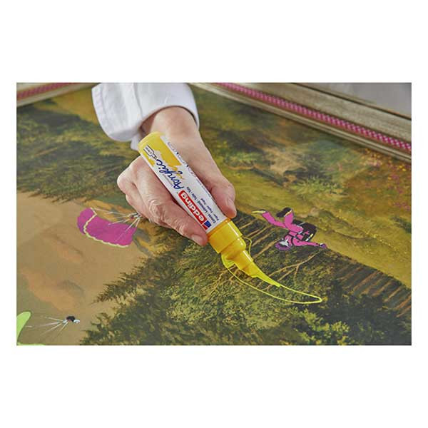 Edding 5000 marqueur acrylique (5 - 10 mm biseautée) - jaune trafic 4-5000905 240140 - 2