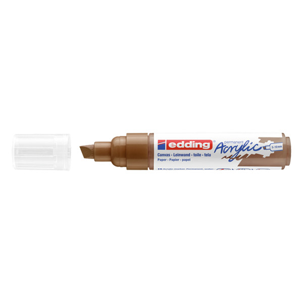 Edding 5000 marqueur acrylique (5 - 10 mm biseautée) - noisette 4-5000919 240148 - 1