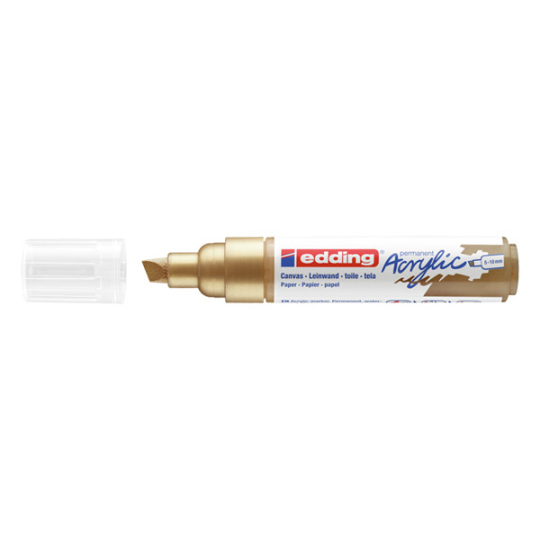 Edding 5000 marqueur acrylique (5 - 10 mm biseautée) - or précieux 4-5000924 240151 - 1