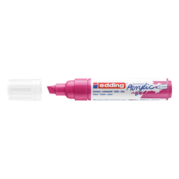 Edding 5000 marqueur acrylique (5 - 10 mm biseautée) - telemagenta 4-5000909 240143 - 1