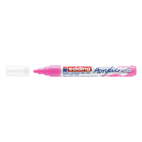 Edding 5100 marqueur acrylique (2 - 3 mm ogive) - rose fluorescent 4-5100069 240160 - 1