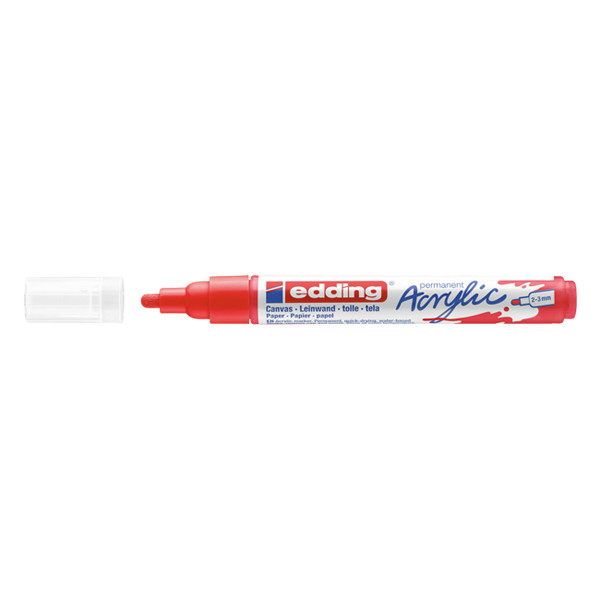 Edding 5100 marqueur acrylique (2 - 3 mm ogive) - rouge trafic 4-5100902 240163 - 1