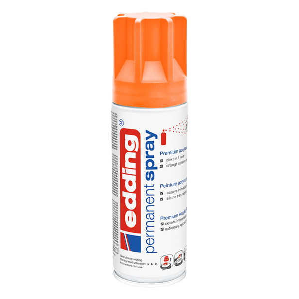 Edding 5200 spray de peinture acrylique permanent mat (200 ml) - orange fluo 4-NL5200966 240556 - 1