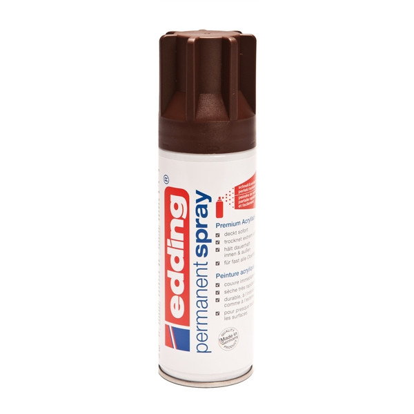 Edding 5200 spray peinture acrylique permanent mat (200 ml) - chocolat 4-5200907 239051 - 1