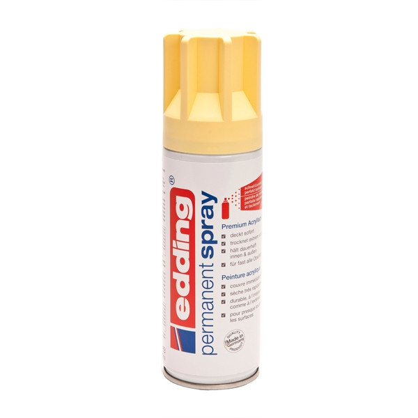 Edding 5200 spray peinture acrylique permanent mat (200 ml) - jaune pastel 4-5200915 239059 - 1