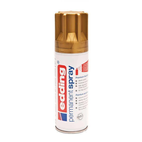 Edding 5200 spray peinture acrylique permanent mat (200 ml) - or précieux 4-5200924 239068 - 1