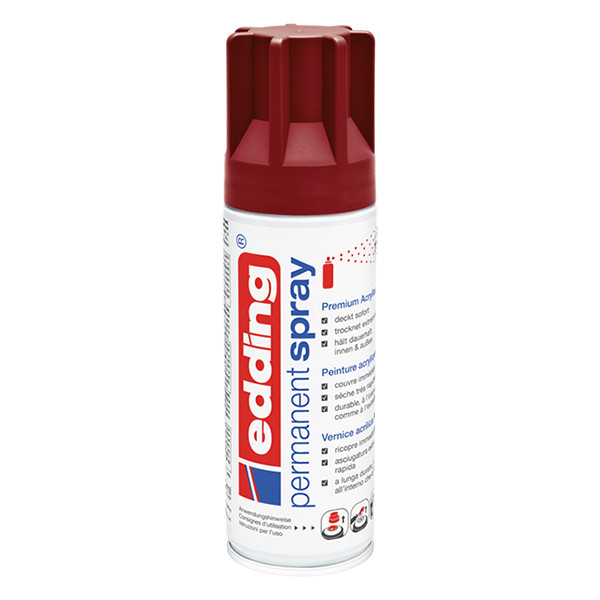 Edding 5200 spray peinture acrylique permanent mat (200 ml) - pourpre 4-5200912 239056 - 1