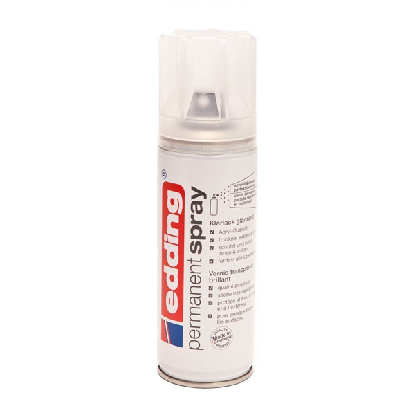 Edding 5200 spray permanent vernis clair mat (200 ml) 4-5200995 239076 - 1