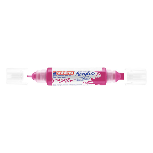 Edding 5400 marqueur acrylique 3D double pointe (2 - 3 / 5 - 10 mm) - telemagenta 4-5400909 240215 - 1