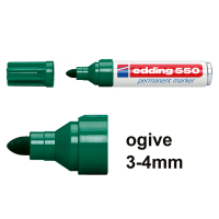 Edding 550 marqueur permanent (3 - 4 mm ogive) - vert 4-550004 200834
