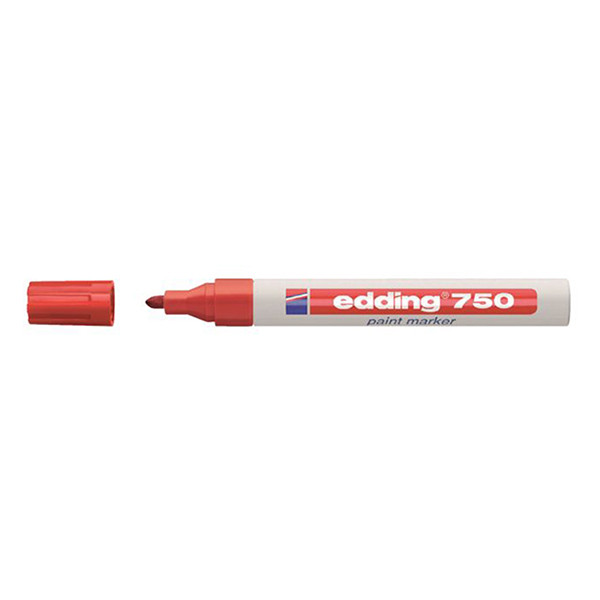 Edding 750 marqueur peinture à encre brillante (2 - 4 mm ogive) - rouge 4-750-9-002 240501 - 1