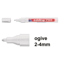 Edding 750 marqueur peinture (2 - 4 mm ogive) - blanc 4-750049 200588