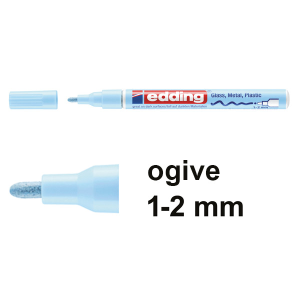 Edding 751 marqueur peinture à encre laquée (1-2 mm ogive) - bleu pastel 4-751-9-139 239377 - 1