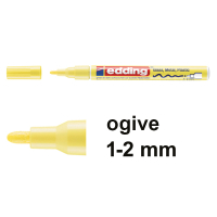 Edding 751 marqueur peinture à encre laquée (1-2 mm ogive) - jaune pastel 4-751-9-135 239374