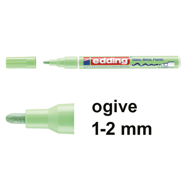 Edding 751 marqueur peinture à encre laquée (1-2 mm ogive) - vert pastel 4-751-9-137 239375 - 1