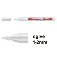 Edding 751 marqueur peinture (1 - 2 mm ogive) - blanc 4-751049 200616