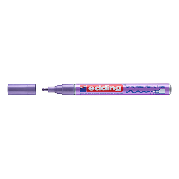 Edding 751 marqueur peinture brillante (1-2 mm ogive) - violet métallisé 4-751-9-078 239372 - 1