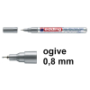 Edding 780 marqueur peinture à encre brillante (0,8 mm ogive) - argent