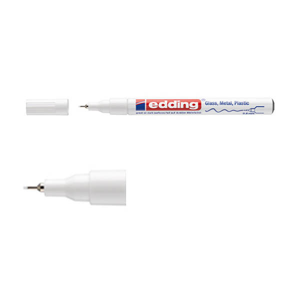 Edding 780 marqueur peinture à encre brillante (0,8 mm ogive) - blanc 4-780-9-049 200629 - 2
