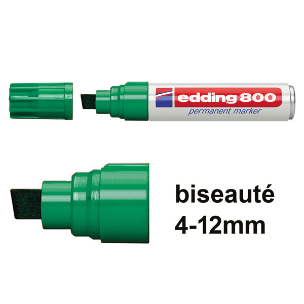 Edding 800 marqueur permanent (biseauté de 4 - 12 mm) - vert 4-800004 200514 - 1