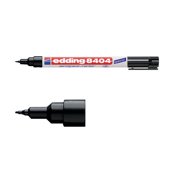 Edding 8404 marqueur spécial aérospatiale (0,75 mm ogive) - noir 4-8404001 239189 - 2