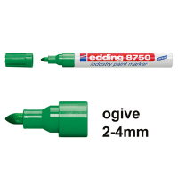 Edding 8750 marqueur peinture spécial industrie (2 - 4 mm ogive) - vert 4-8750004 200776