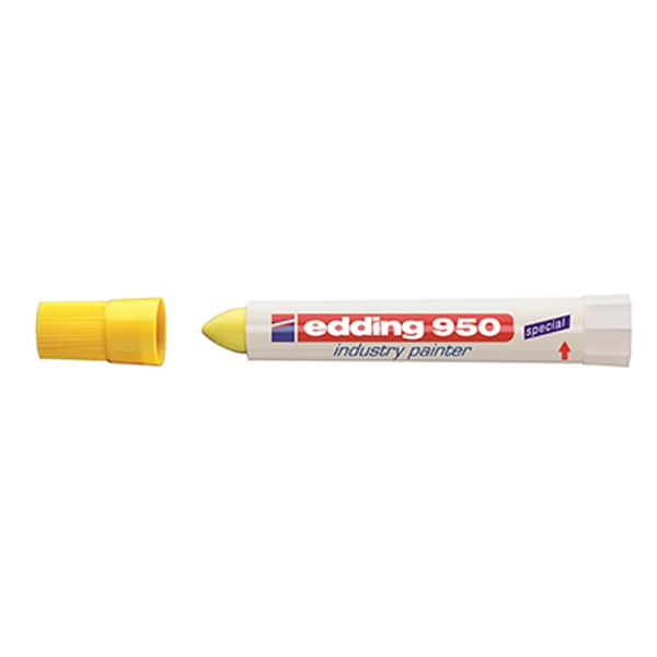 Edding 950 marqueur peinture spécial industrie (10 mm ogive) - jaune 4-950005 239306 - 1