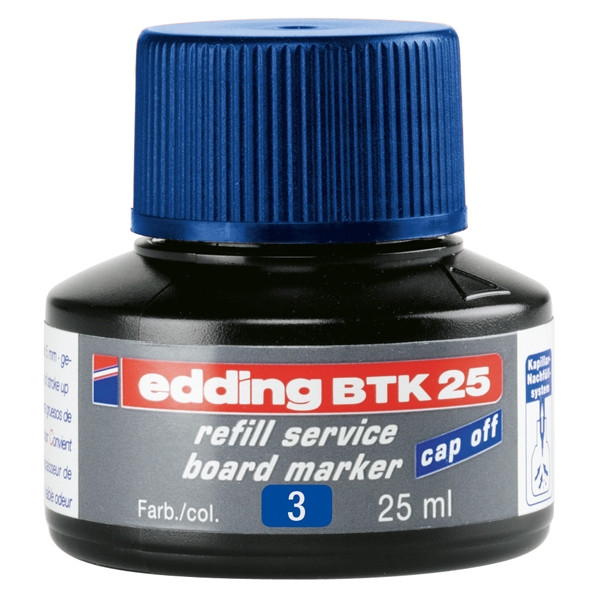 Edding BTK 25 recharge d'encre (25 ml) - bleu 4-BTK25003 200564 - 1
