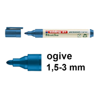 Edding EcoLine 21 marqueur permanent (1,5 - 3 mm ogive) - bleu 4-21003 240332