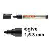 Edding EcoLine 28 marqueur pour tableau blanc (1,5 - 3 mm ogive) - noir