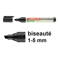 Edding EcoLine 29 marqueur pour tableau blanc (1 - 5 mm biseautée) - noir 4-29001 240351