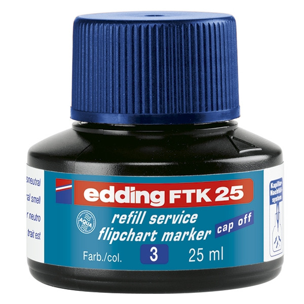 Edding FTK 25 recharge d'encre - bleu 4-FTK25003 200956 - 1