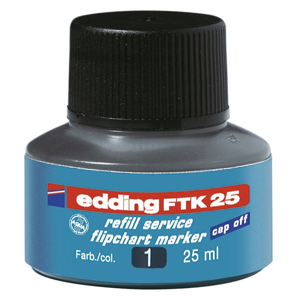 Edding FTK 25 recharge d'encre - noir 4-FTK25001 200954 - 1