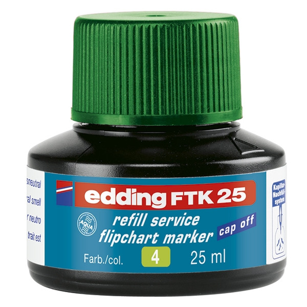 Edding FTK 25 recharge d'encre - vert 4-FTK25004 200957 - 1