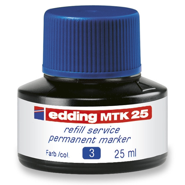 Edding MTK 25 recharge d'encre (25 ml) - bleu 4-MTK25003 200932 - 1