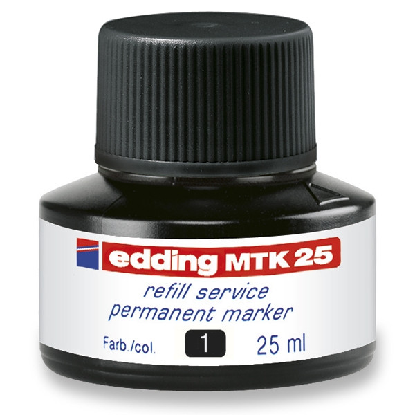 Edding MTK 25 recharge d'encre (25 ml) - noir 4-MTK25001 200930 - 1