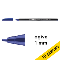 Offre : 10x Edding 1200 feutre (1 mm ogive) - bleu