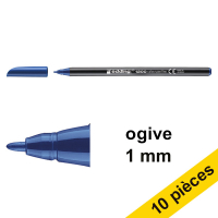 Offre : 10x Edding 1200 feutre (1 mm ogive) - bleu acier