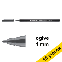 Offre : 10x Edding 1200 feutre (1 mm ogive) - gris