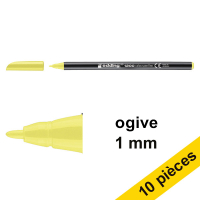 Edding Offre : 10x Edding 1200 feutre (1 mm ogive) - jaune fluo  239576