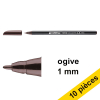 Offre : 10x Edding 1200 feutre (1 mm ogive) - marron foncé 239563 - 1